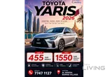 TOYOTA YARIS 2026 MODEL||MONTHLY JUST 1550||CALL US 77471127